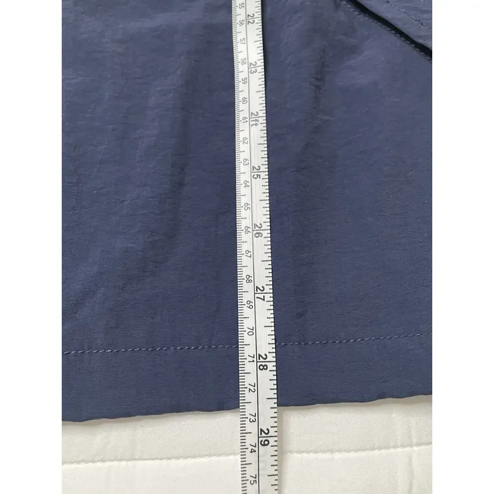 Levi's Hooded Half Zip Windbreaker Jacket XL Yellow Blue Colorblock Logo Nylon